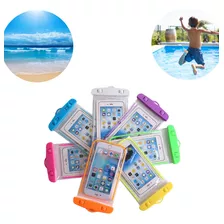 Capa De Celular Impermeável Mergulho Piscina Praia Colorida