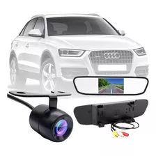 Kit Espelho Retrovisor Lcd + Câmera De Ré Audi Q5 2009 2010