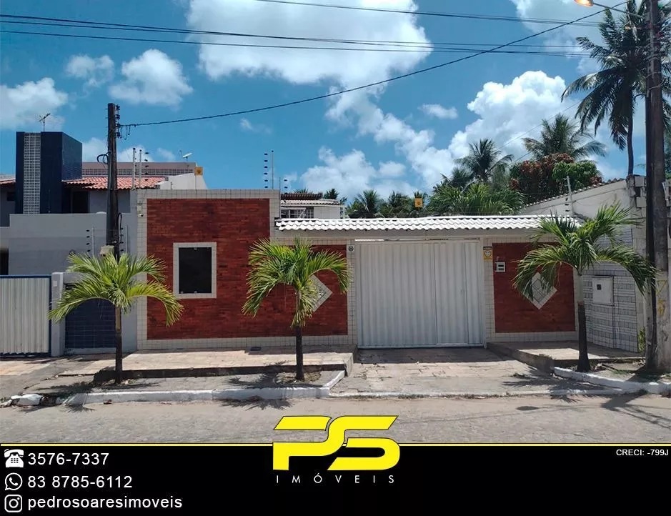 ( Diaria ) Casa Com 3 Dormitórios + Dce Para Alugar, 300 M² Por R$ 1.300/dia - Camboinha - Cabedelo/pb #suelibarreto - Ca1559