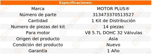 Kit De Tiempo 14 Pzas Lx570 Lexus V8 5.7l Dohc 32v 07/08 Foto 2