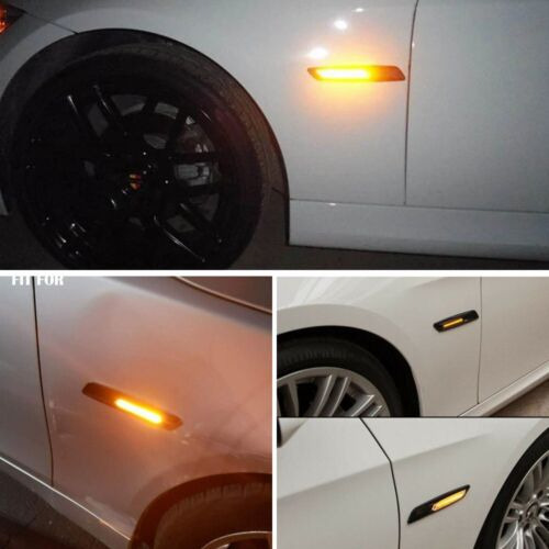 For Bmw 5 Series E60 E61 Smoked Led Front Bumper Side Ma Aab Foto 10