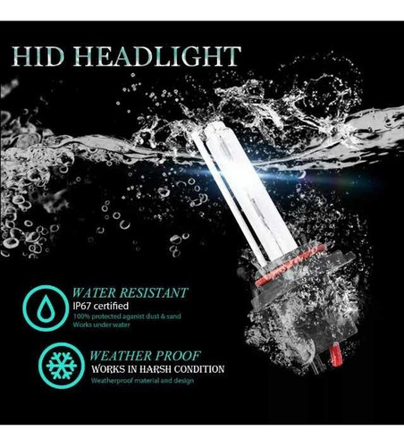 Set 2 Focos 5202 Hid Xenn Plug \u0026 Play 5000k Crystal Wht H16 Foto 7