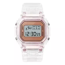 Reloj Electrónico Luminoso Con Correa Transparente