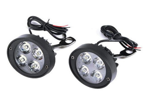 Foto de Exploradoras 4 Led 12v 3000lm Base Espejo Moto Carro 2x1 