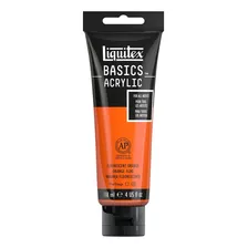 Acrílico Liquitex Basics Tubo 118ml Color 982 Naranja Fluorescente