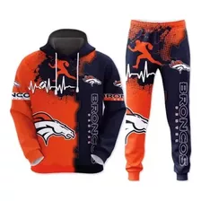 2pcs Set Pans Sudadera Hoodie Con Capucha De La Nfl Equipos