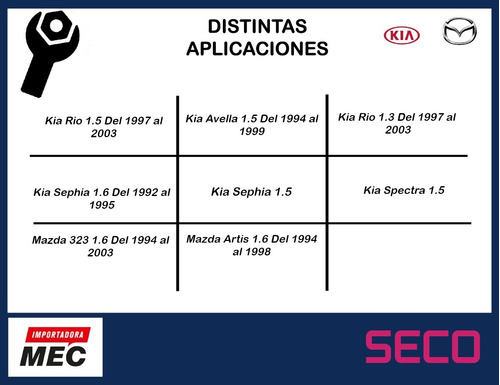 Kit Embrague Para Kia Rio 1.3 1997-2003 Foto 4