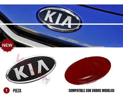 Emblema Kia Autoadherible 15 X 7.5 Cm Foto 2
