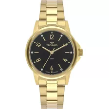Relógio Feminino Technos Boutique Dourado Loja De Fábrica Cor Do Fundo Preto