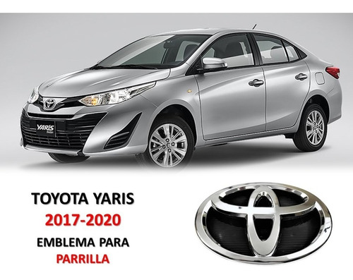 Emblema Para Parrilla Toyota Yaris 2017-2020 Foto 2