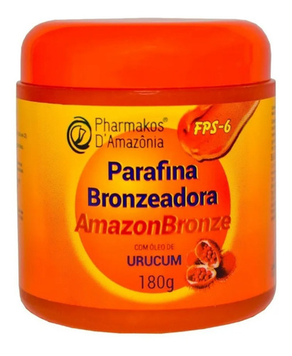 Parafina Bronzeadora Amazon Bronze Pharmakos 180g Promoção