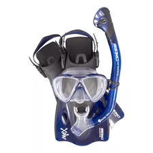 Set Cressi Snorkeling Mex Natación Visor, Snorkel, Aletas