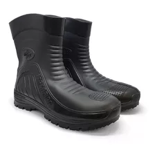 Bota Pvc Antiderrapante Impermeável Flygrip Motoqueiro Preta