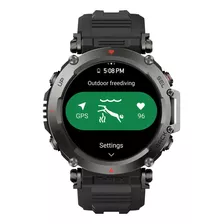 Amazfit Relogio Smartwatch T-rex Ultra Gps Abismo Negro Cor Da Caixa Black Cor Da Pulseira Abyss Black