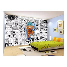 Papel De Parede Dragon Ball Goku Página Manga 4m² Dbz664