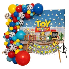 Decoracion Globos Arco Toy Story Tematica Juguete Cumpleaños