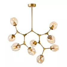 Lustre Contemporâneo Pendente Krypton Pd7912-9.000 Cor Dourado 110v/220v