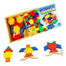 Brinquedo Educativo Mosaico Geométrico 100 Peças