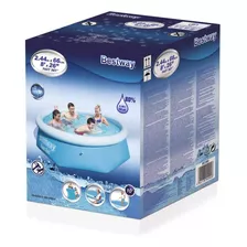 Pileta Bestway 2..44 Cm X 66cm Fast Set Modelo 57265