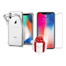 Protector Tpu Antishock + Vidrio Templado iPhone XR