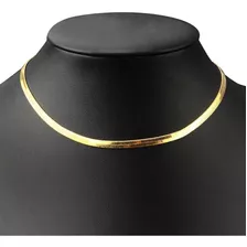 Colar Feminino Gargantilha Fita Choker Laminada Luxo Premium