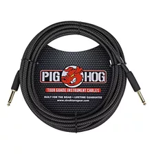 ~ ?pig Hog Pc-h20bk Cable De Instrumento De Guitarra Tejido 
