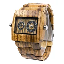 Bewell W021 ° C Visualizacion De La Hora Reloj De Madera Pa