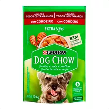 Ração Úmida Dog Chow Sabor Cordeiro Para Cães Adultos - 100g