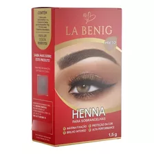 Kit Henna La Benig 1,5g Para Sobrancelhas Perfeirtas
