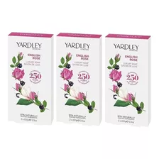 3 Kits Sabonetes Em Barra English Rose 3 X 100 G Cada