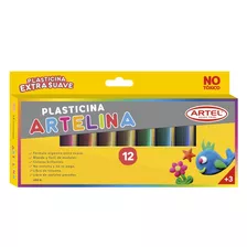 Plasticina Artel 12 Colores Pack 10 Un / Artesano Librería