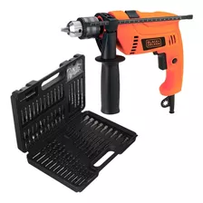 Kit Black & Decker Rotomartillo Hd555-b3 + Brocas Y Puntas