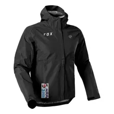 Jm Campera De Lluvia Fox Legion Packable Negra Rompeviento