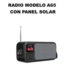 Corneta Bluetooth Radio Mod.a65 Con Linterna Y Panel Solar