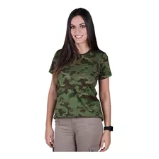 Camiseta Soldier Feminina Militar Camuflada Bélica Tropic