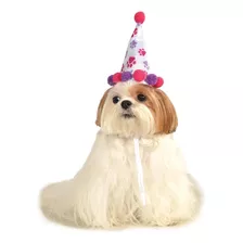 Sombrero De Cumpleaños Para Mascotas Rubies, Pequeño A Media