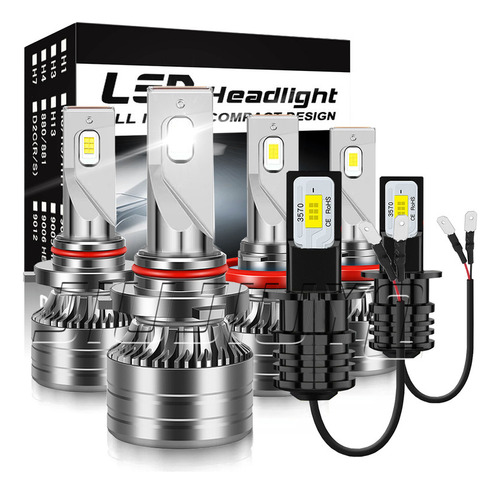 Kit De Focos Led Luz Alta Y Baja 8000lm 6000k Para Lexus