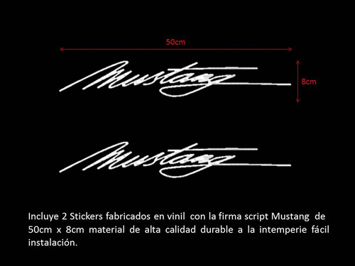 Letras De Vinil Stickers Para Ford Mustang Gt Shelby Tuning Foto 7