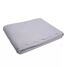 Colcha Piquet Capela Tognato Queen Jacquard 100% Algodão Cor Cinza