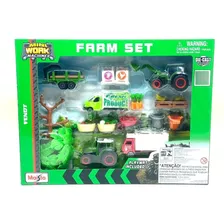 Conjunto De Fazenda Fendt Mini Work 16 Pçs 6,5 Cm Maisto