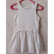Vestido Nena C/ Puntillas Blanco Talle 8- Coniglio- Usado!!!
