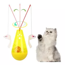Juguete Para Gatos Mono Porfiado Con Raton Y Bola Con Sonaja