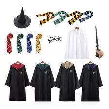 7 Peças De Roupas De Cosplay De Harry Potter, Uniforme Es