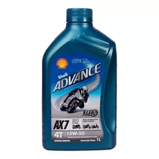 Aceite Shell 15w50 4t Advance Ax7 Semisintetico Moto