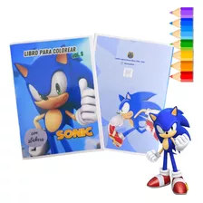 Libro Para Pintar Sonic Vol. 2 Con Stickers
