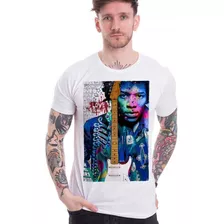 Camiseta Camisa Jimi Hendrix Masculina Bandas De Rock Moda