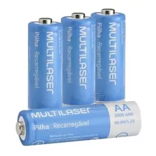 Pilhas Recarregáveis Aa 2500mah 4 Unidades Multilaser