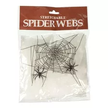 Teia De Aranha Branca Para Halloween 20g Kit C/3