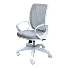 Silla Oficina Alma White Edition Escritorio Blanca Pvc Cuota