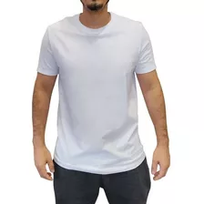 Camiseta Hering Masculina Branca Básica Lisa 100% Algodão